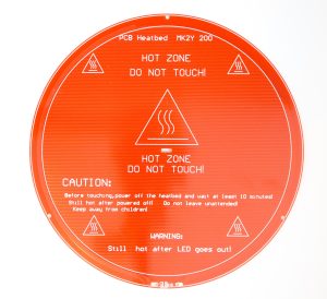 Круглий нагрівальний стіл Delta rostock kossel 200мм