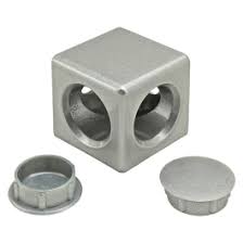 Алюмініевий куб двостороній для верстатного профілю 2020