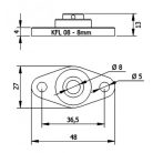 Чертеж подшипника KFL08