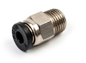 Фітинг PC6-01 для тефлонової трубки 3D принтера (чорний)