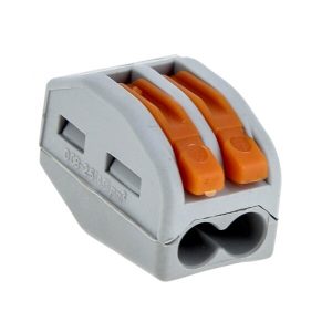 Клема на 2 дроти TL-212 з натискними важелями